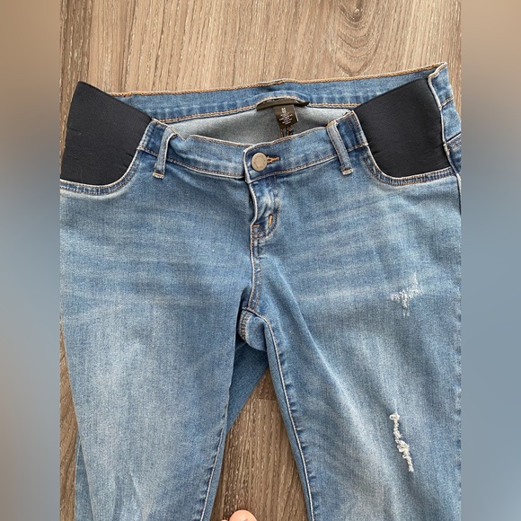 Indigo Blue Maternity Jeans size Medium - Picture 4 of 5